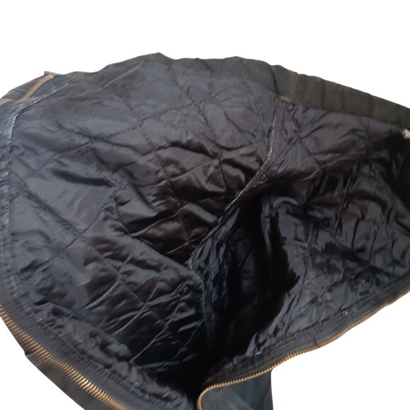 XL Short Carhartt Black Insulated Bib Overalls 3M Thinsulate 104031-blk DISTRESS - Picture 11 of 12